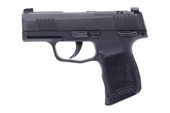 Semi-automatic optic ready 9mm pistol, black.